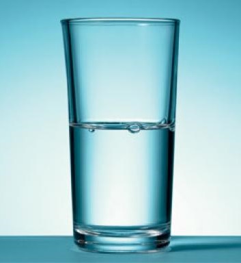 Do you see the glass as being half full or half empty?