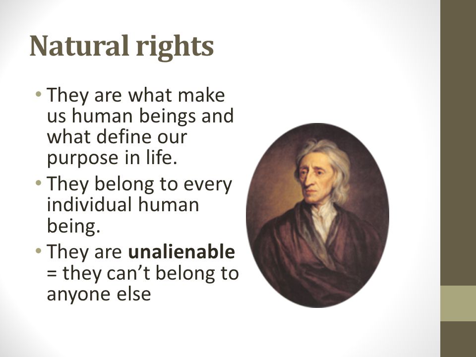 Define Natural Rights Government